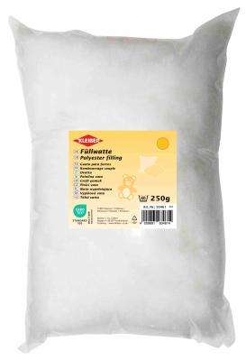 Kleiber Bastelwatte – Füllmaterial aus Polyester in 50g, 250g & 1kg – für Kissen, Stofftiere & kreative DIY-Projekte – Bild 3