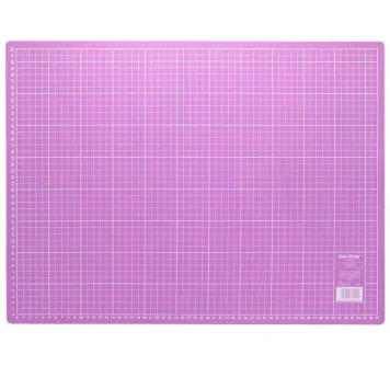 BabySnap Schneidematte 60x45 cm in Rosa – Selbstheilende Schneideunterlage für Stoff und Papier, beidseitig bedruckt mit Zentimeter- und Inch-Raster