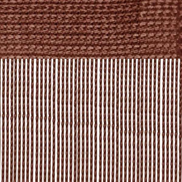 Arsvita Fadenvorhang mit Stangendurchzug, individuell kürzbare Gardine, moderner und eleganter Dekorationsartikel in vielen Farben und Ausführungen (B90xL250 cm/braun - Schokobraun) – Bild 3